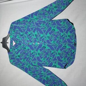 Lilly Pulitzer Delray 100% silk women's blouse size small.‎